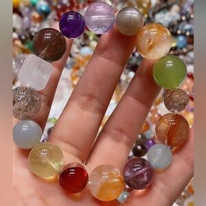 Multicolor Crystal Beaded Bracelet